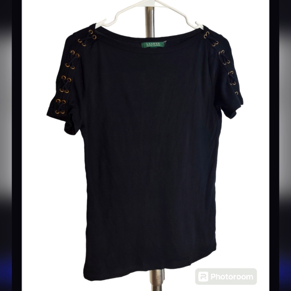 Shirt blouse Ralph Lauren black color , used , size M